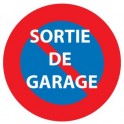 Autocollant Interdiction de stationner logo 2-1sortie de garage sticker adhesif