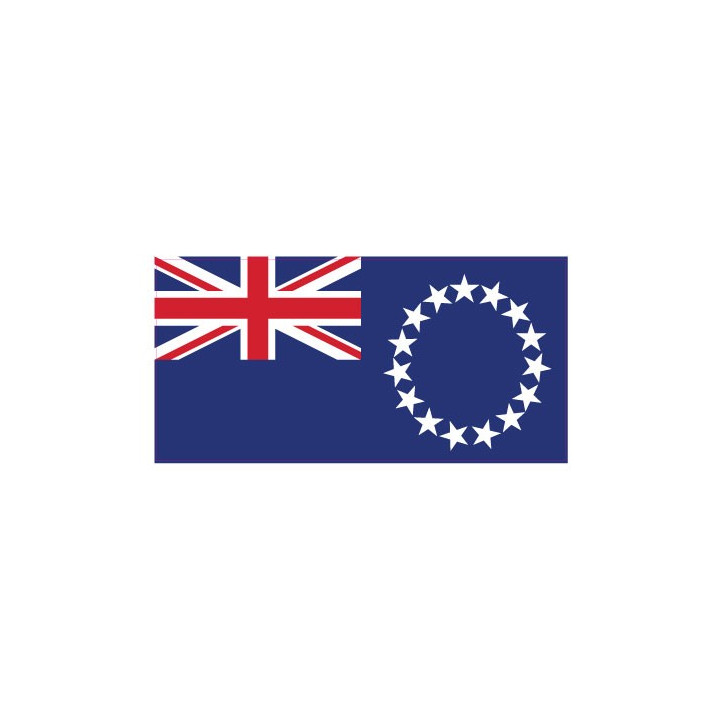 Autocollant Drapeau Cook Islands Îles Cook sticker flag