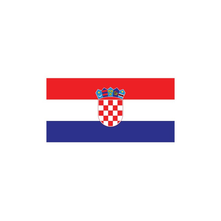 Autocollant Drapeau Croatia Croatie sticker flag