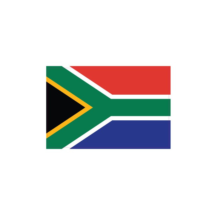 Autocollant Drapeau South Africa Afrique du Sud sticker flag