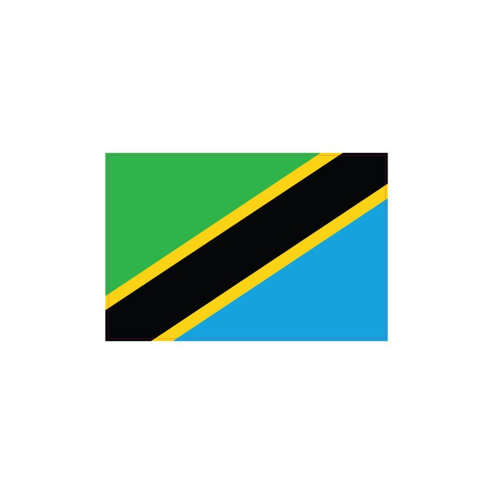 Autocollant Drapeau Tanzania Tanzanie sticker flag