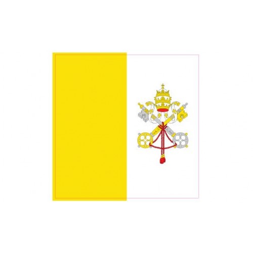 Autocollant Drapeau Vatican City State Saint-Siègesticker flag