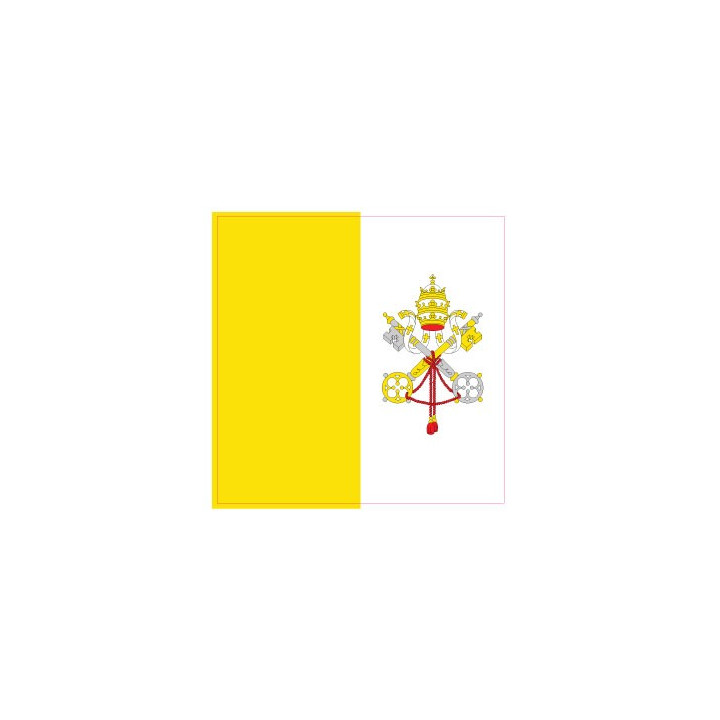 Autocollant Drapeau Vatican City State Saint-Siègesticker flag