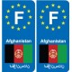 F Europe Afghanistan autocollant plaque