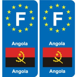 F Europe Angola autocollant plaque