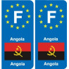 F Europe Angola autocollant plaque