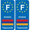F Europe Armenia Armenia sticker plate