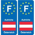 F Europa Austria Austria adesivo piastra