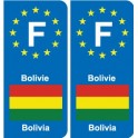 F Europe Bolivia Bolivia sticker plate