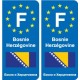 F Europa Bosnia ed Erzegovina Bosnia ed Erzegovina adesivo piastra