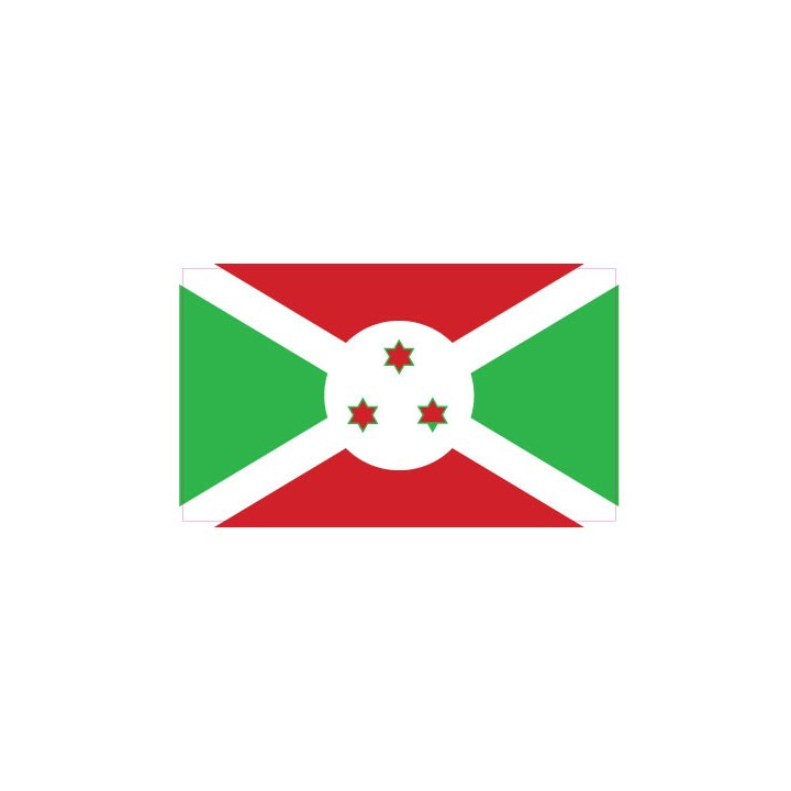 Autocollant Drapeau Burundi sticker flag