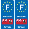 F Europe Bermuda sticker plate