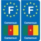 F Europe Cameroon Cameroon sticker plate