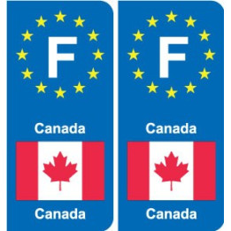 F Europe Canada autocollant plaque