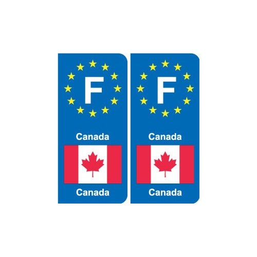 F Europe Canada autocollant plaque