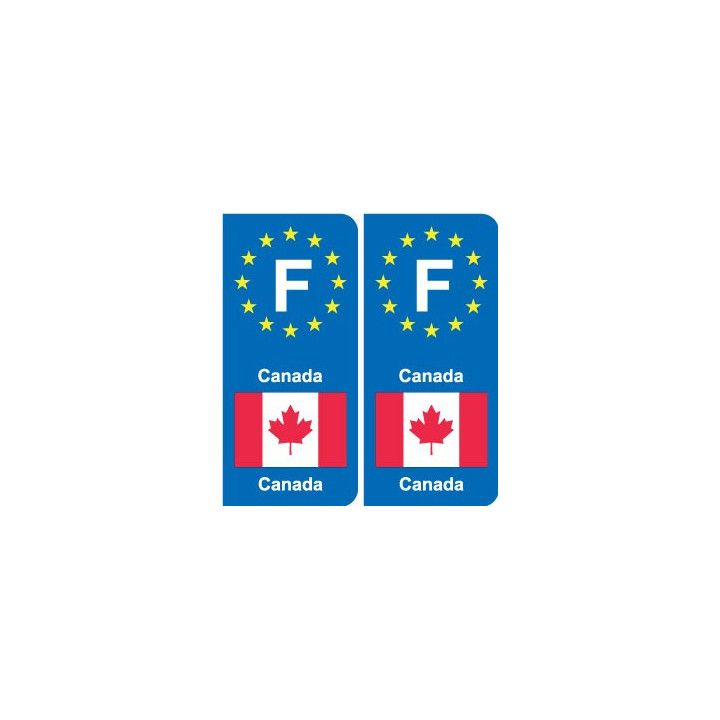 F Europe Canada autocollant plaque