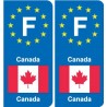 F Europe Canada adesivo piastra