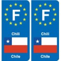 F Europe Angola autocollant plaque