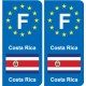 F Europe Costa Ricaautocollant plaque