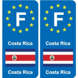 F Europe Costa Ricaautocollant plaque