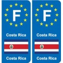 F Europe Costa Ricaautocollant plaque