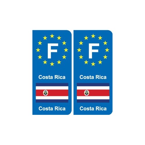F Europe Costa Ricaautocollant plaque