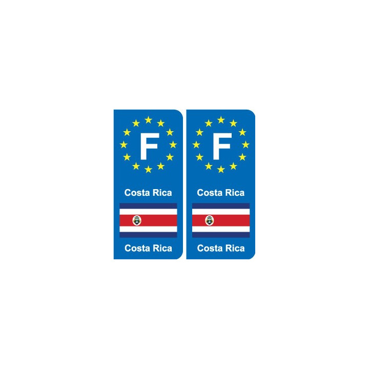 F Europe Costa Ricaautocollant plaque