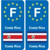 F Europe Costa Ricaautocollant plaque