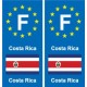 F Europe Costa Ricaautocollant plaque