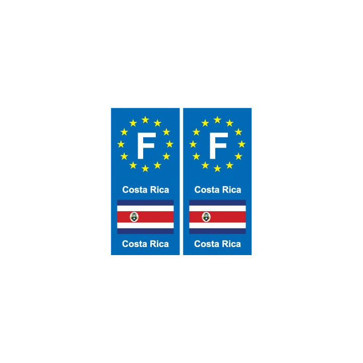 F Europe Costa Ricaautocollant plaque