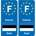 F Europe Estonia Estonia sticker plate