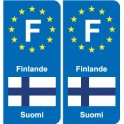 F Europe Finland Finland sticker plate