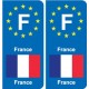 F Europe France autocollant plaque