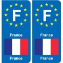 F Europa Francia adesivo piastra