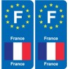 F Europe France autocollant plaque