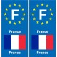 F Europe France autocollant plaque