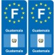 F Europe Guatemala autocollant plaque