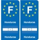 F Europe Honduras autocollant plaque