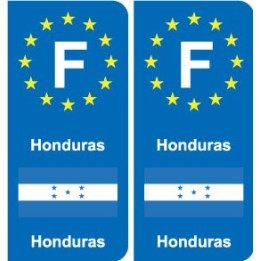 F Europe Honduras autocollant plaque