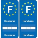 F Europe Honduras autocollant plaque