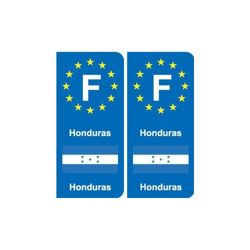 F Europe Honduras autocollant plaque