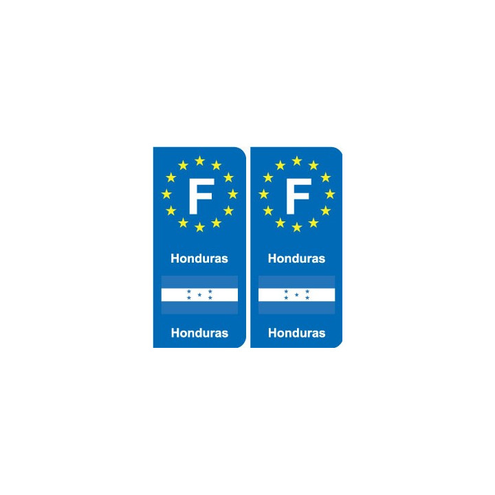 F Europe Honduras autocollant plaque