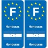 F Europe Honduras autocollant plaque