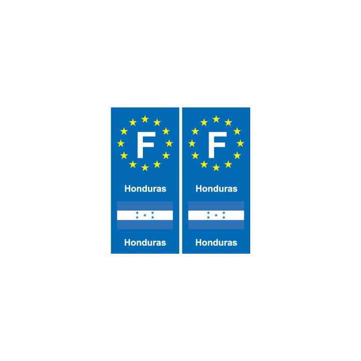 F Europe Honduras autocollant plaque