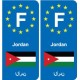 F Europe Jordan autocollant plaque