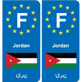 F Europe Jordan autocollant plaque