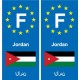F Europe Jordan autocollant plaque