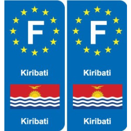 F Europe Kiribati autocollant plaque