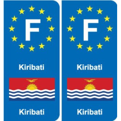 F Europe Kiribati autocollant plaque