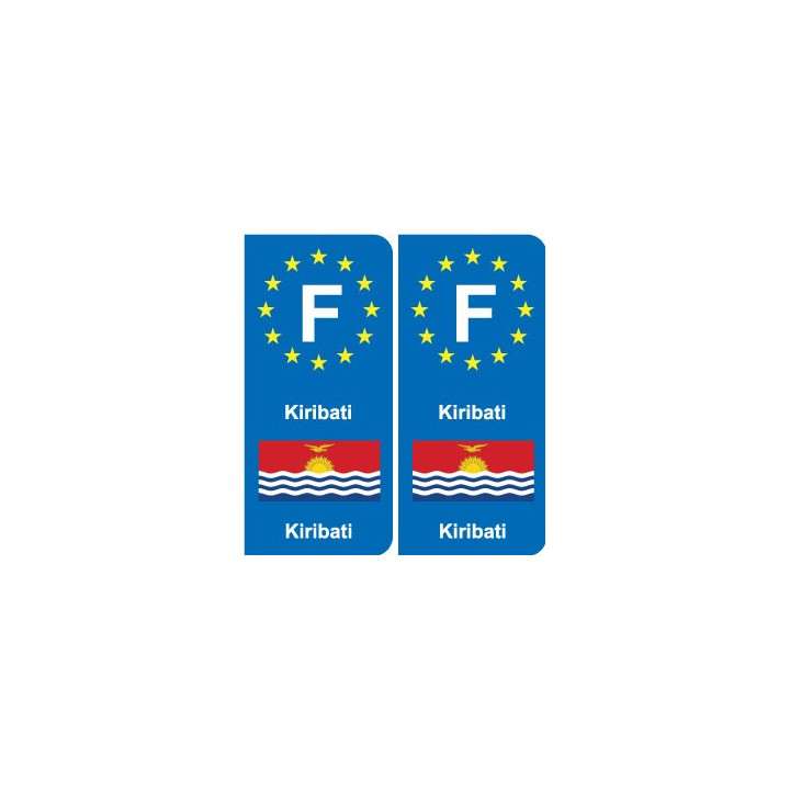 F Europe Kiribati autocollant plaque